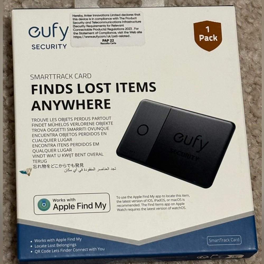 Eufy SmartTrack Card, New